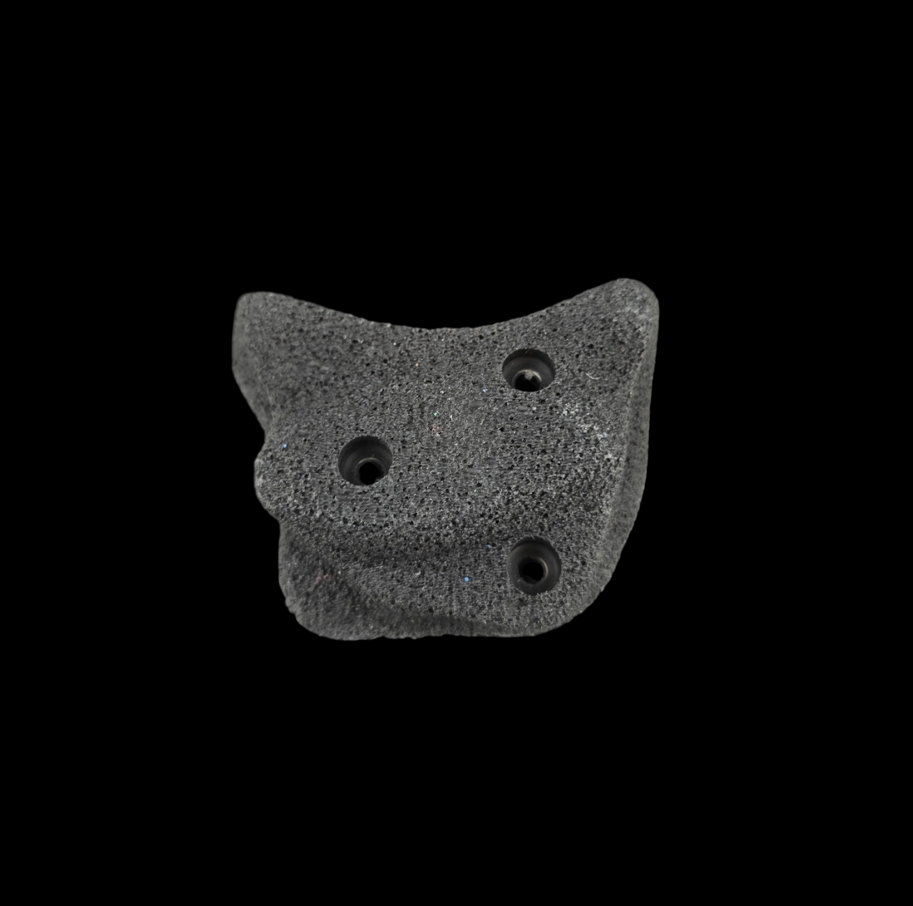 Black colored Blob Screw-on climbing hold