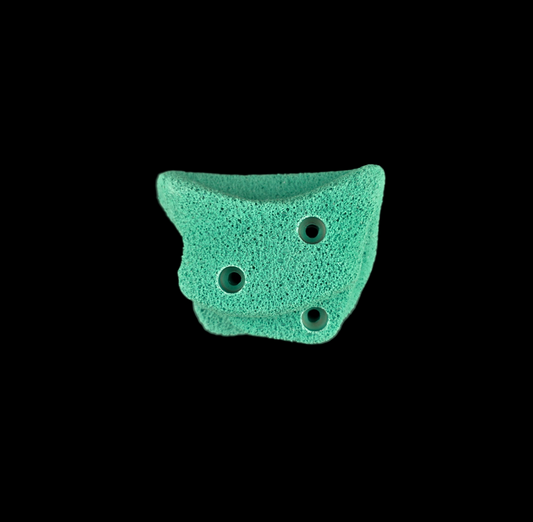 Green colored Blob Screw-on climbing hold