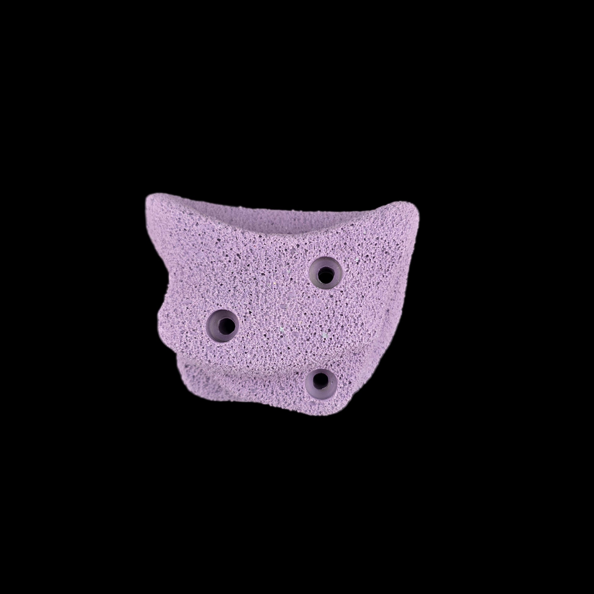 Purple colored Blob Screw-on climbing hold