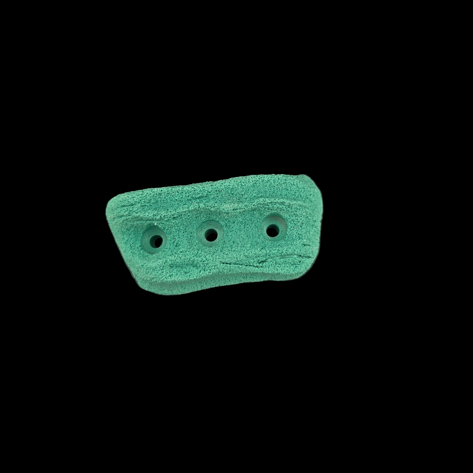 Green colored crimp shaped climbing hold