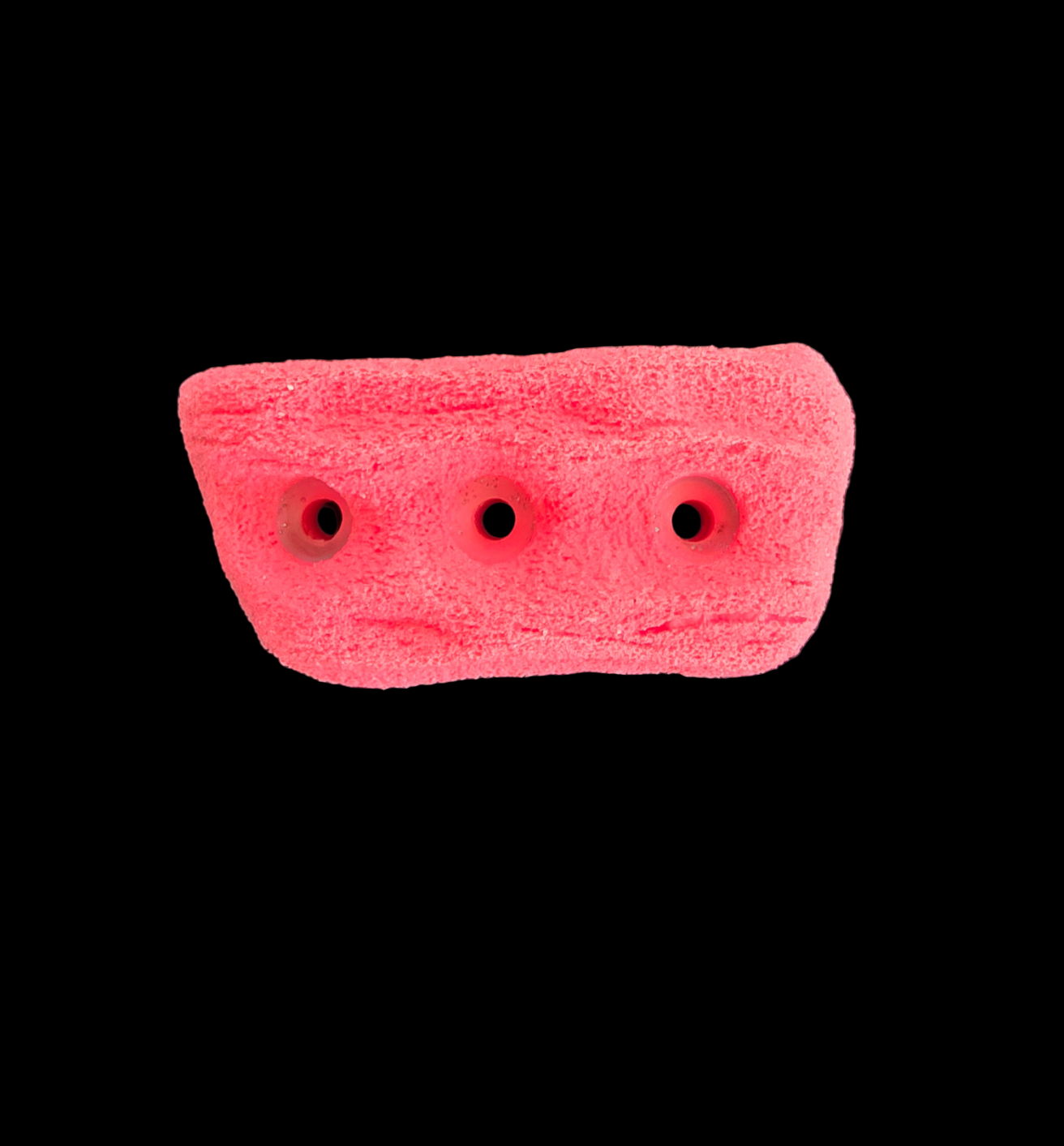 Red colored crimp shaped climbing hold