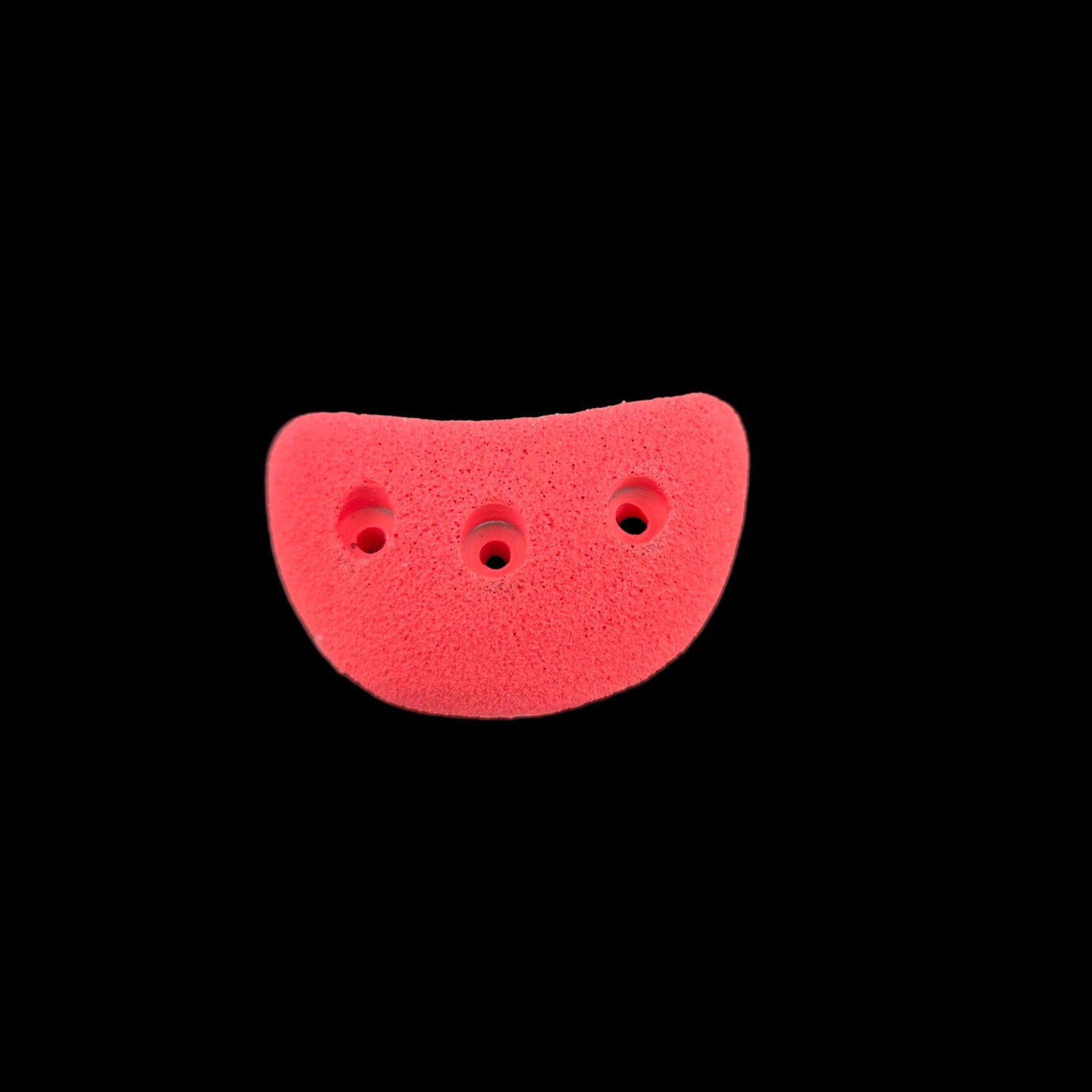 Red colored jug shaped screw-on climbing hold
