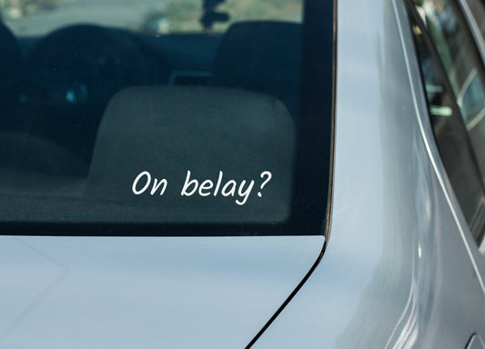 On Belay Decal