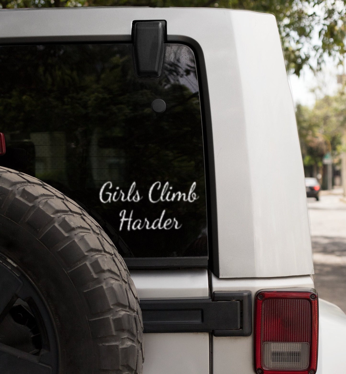 Girls Climb Harder Decal